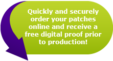 Quickly and securely order your patches online and receive a free digital proof prior to production!