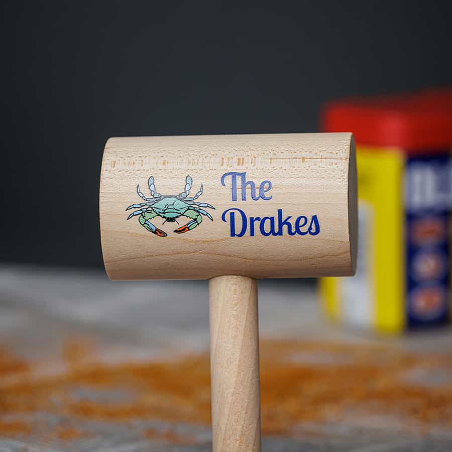 Personalized Color Crab Mallets - Bay Imprint Since 1981